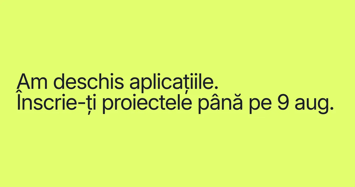 Categoriile ediției 2026